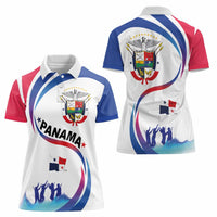 Panama Independence Day Women Polo Shirt Coat of Arms and Freedom - Wonder Print Shop