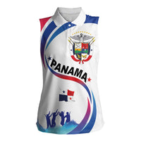 Panama Independence Day Women Sleeveless Polo Shirt Coat of Arms and Freedom - Wonder Print Shop