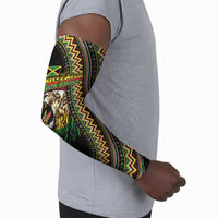 Personalized Jamaican Reggae-One Love Arm Sleeves Tribal African Pattern and Roaring Lion - Wonder Print Shop