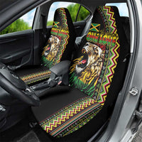Jamaican Reggae-One Love Car Seat Cover Tribal African Pattern and Roaring Lion - Wonder Print Shop