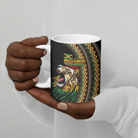 Jamaican Reggae-One Love Ceramic Mug Tribal African Pattern and Roaring Lion - Wonder Print Shop