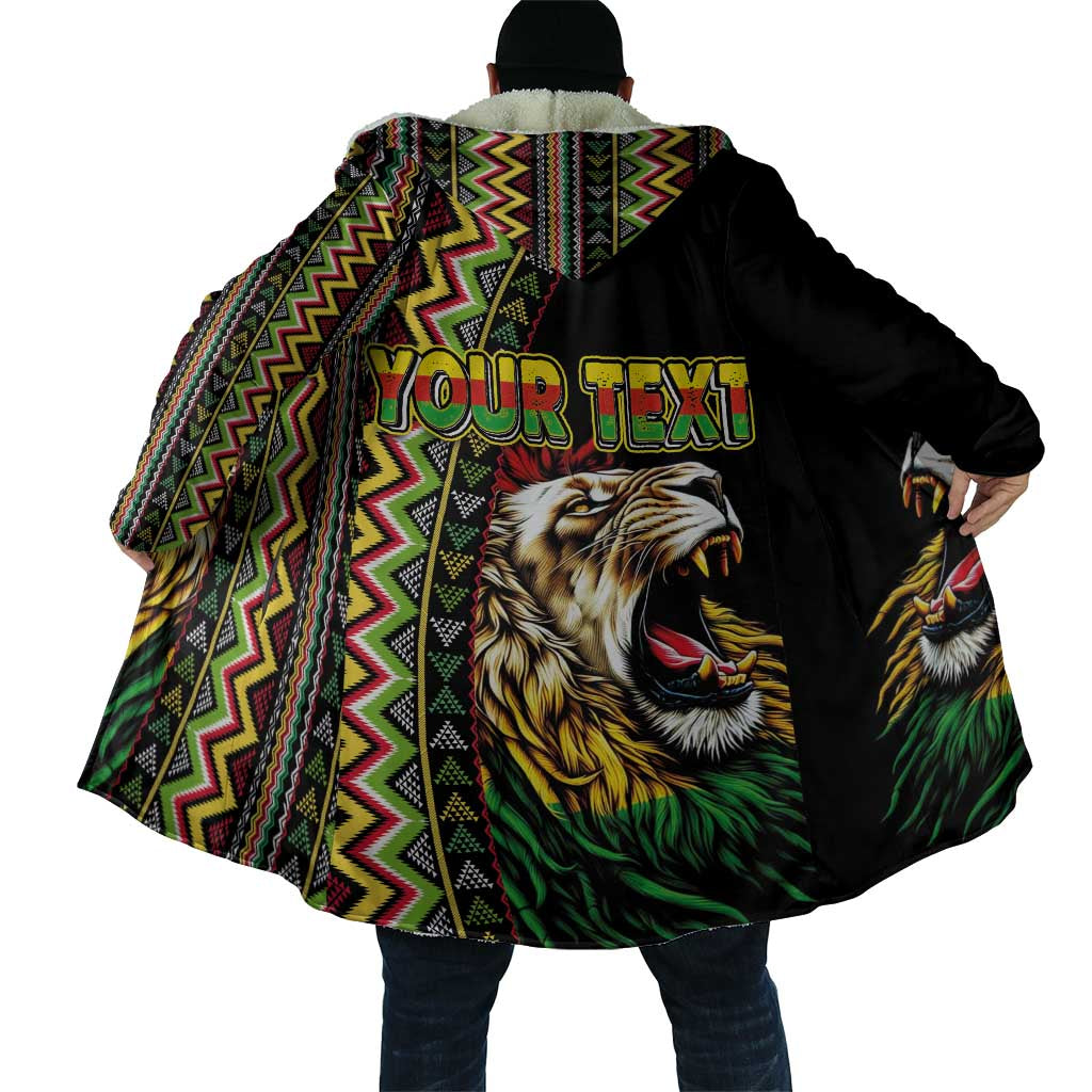 Personalized Jamaican Reggae-One Love Cloak Tribal African Pattern and Roaring Lion - Wonder Print Shop