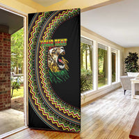 Personalized Jamaican Reggae-One Love Door Cover Tribal African Pattern and Roaring Lion - Wonder Print Shop