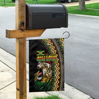 Jamaican Reggae-One Love Garden Flag Tribal African Pattern and Roaring Lion - Wonder Print Shop