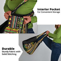 Jamaican Reggae-One Love Grocery Bag Tribal African Pattern and Roaring Lion - Wonder Print Shop