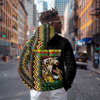 Personalized Jamaican Reggae-One Love Hoodie Tribal African Pattern and Roaring Lion - Wonder Print Shop