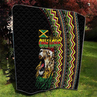 Jamaican Reggae-One Love Quilt Tribal African Pattern and Roaring Lion - Wonder Print Shop