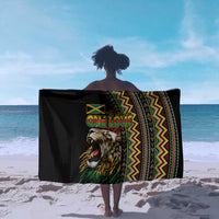 Jamaican Reggae-One Love Sarong Tribal African Pattern and Roaring Lion - Wonder Print Shop