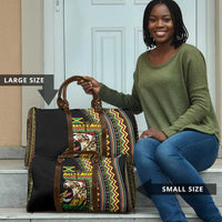 Jamaican Reggae-One Love Travel Bag Tribal African Pattern and Roaring Lion - Wonder Print Shop