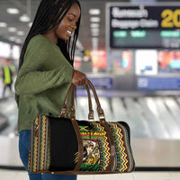 Jamaican Reggae-One Love Travel Bag Tribal African Pattern and Roaring Lion - Wonder Print Shop