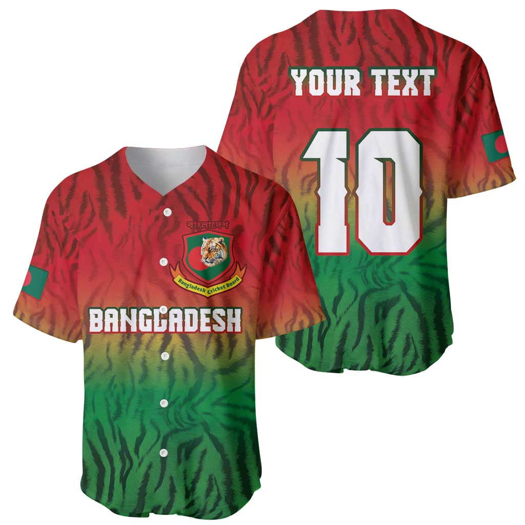 Custom Bangladesh Cricket-The Tigers Baseball Jersey