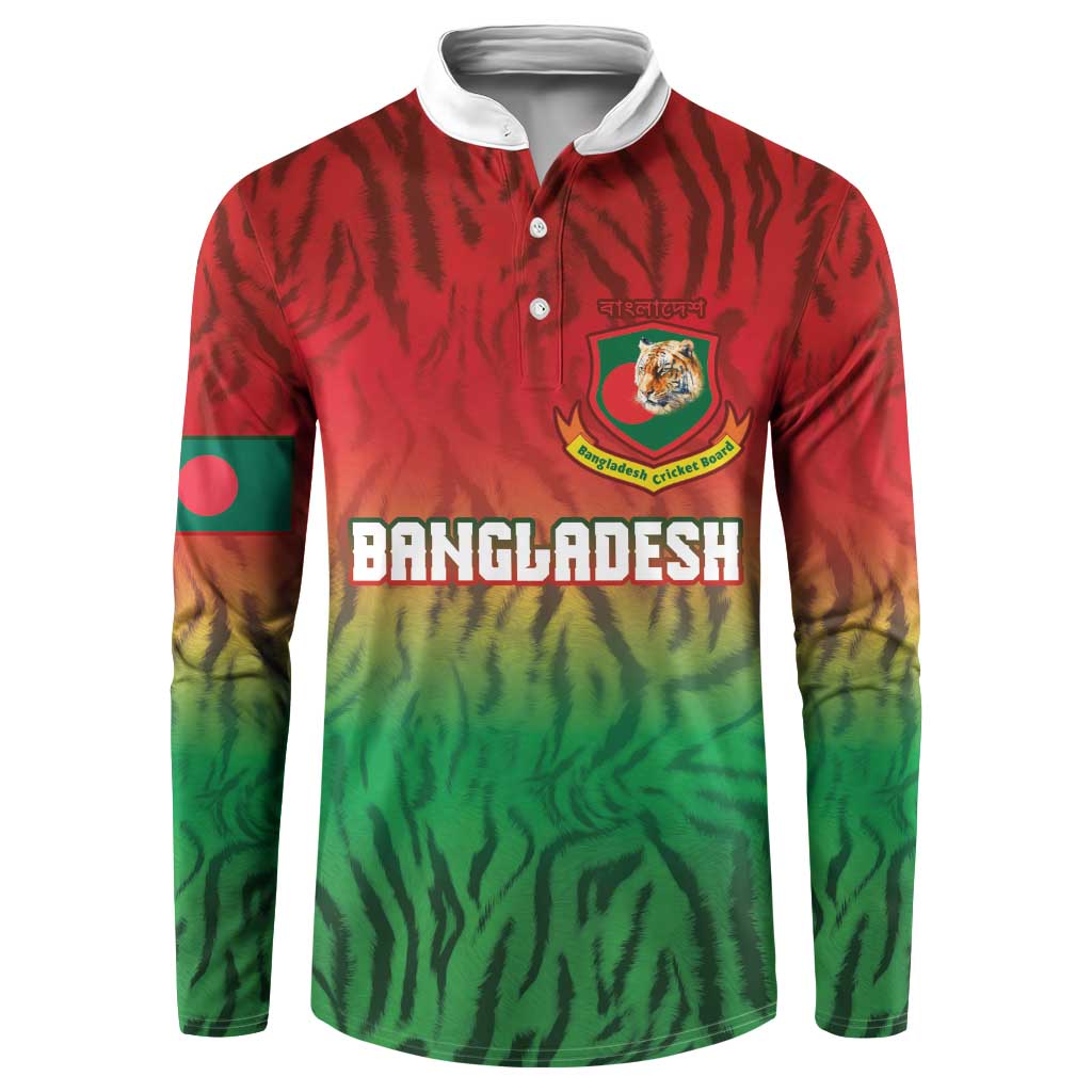 Custom Bangladesh Cricket-The Tigers Button Sweatshirt