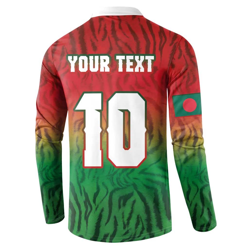 Custom Bangladesh Cricket-The Tigers Button Sweatshirt