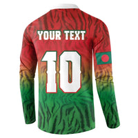 Custom Bangladesh Cricket-The Tigers Button Sweatshirt