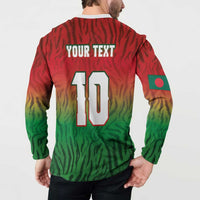 Custom Bangladesh Cricket-The Tigers Button Sweatshirt