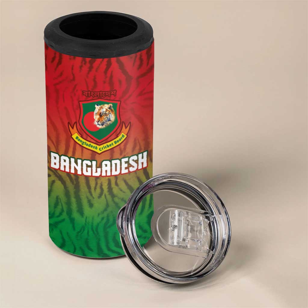 Custom Bangladesh Cricket-The Tigers 4 in 1 Can Cooler Tumbler
