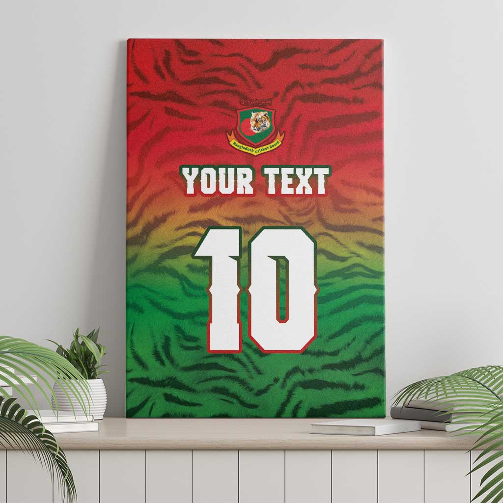 Custom Bangladesh Cricket-The Tigers Canvas Wall Art
