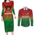 Custom Bangladesh Cricket-The Tigers Couples Matching Long Sleeve Bodycon Dress and Long Sleeve Button Shirt