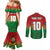 Custom Bangladesh Cricket-The Tigers Couples Matching Mermaid Dress and Long Sleeve Button Shirt