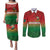 Custom Bangladesh Cricket-The Tigers Couples Matching Puletasi and Long Sleeve Button Shirt