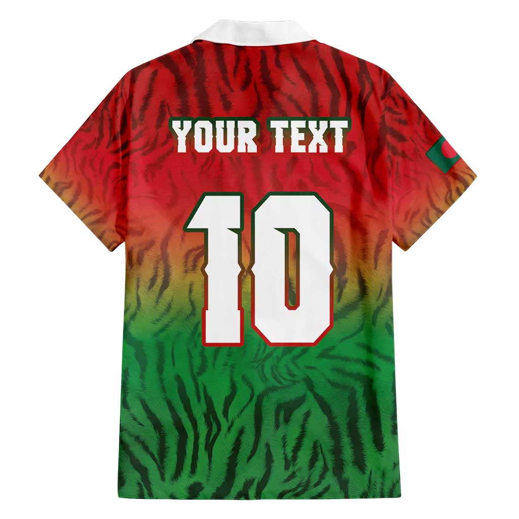 Custom Bangladesh Cricket-The Tigers Family Matching Long Sleeve Bodycon Dress and Hawaiian Shirt