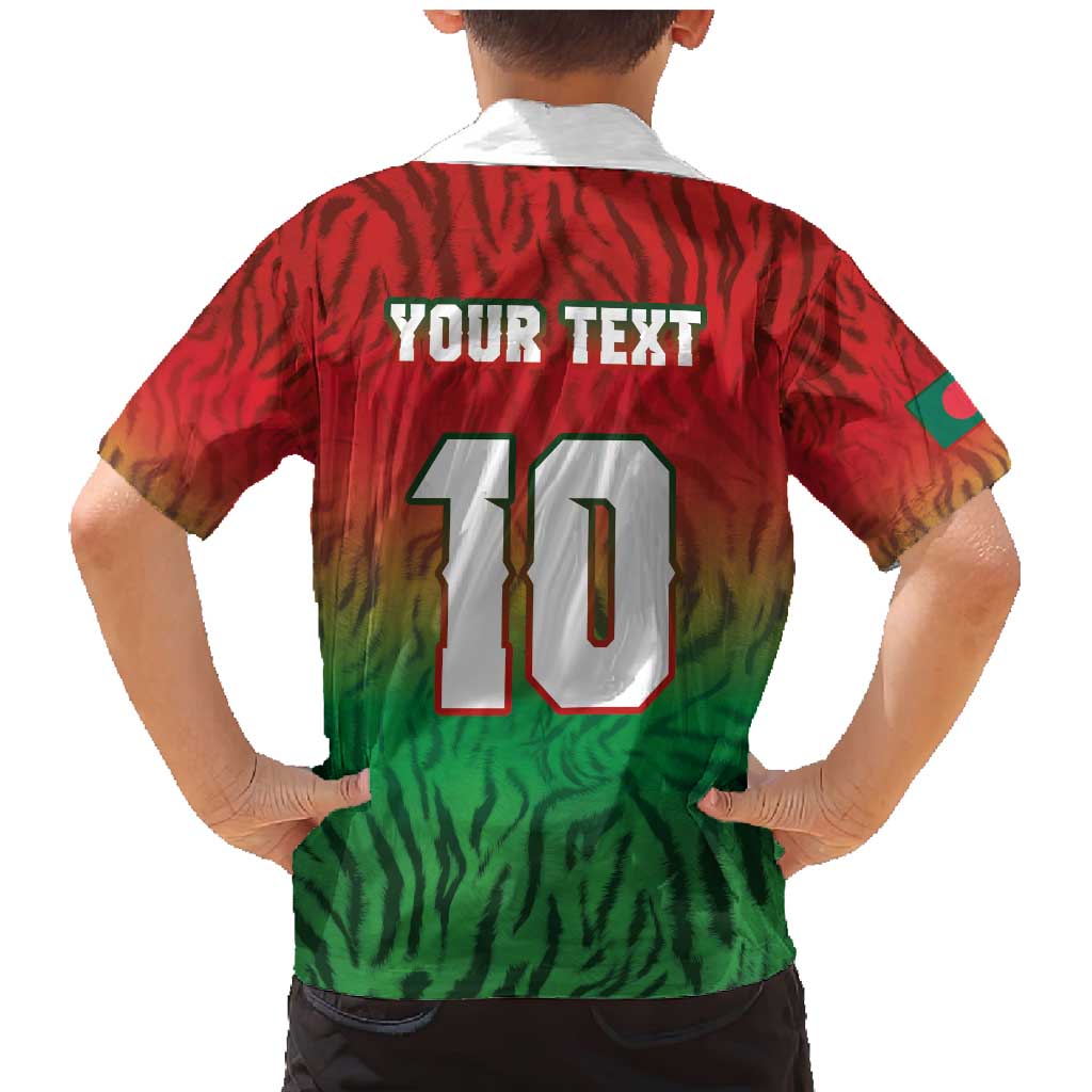 Custom Bangladesh Cricket-The Tigers Family Matching Mermaid Dress and Hawaiian Shirt