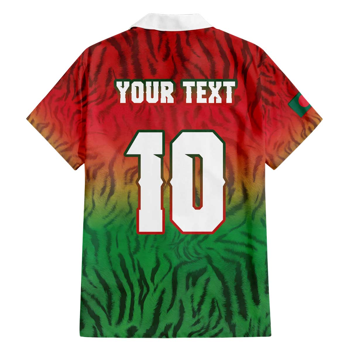 Custom Bangladesh Cricket-The Tigers Family Matching Off The Shoulder Long Sleeve Dress and Hawaiian Shirt