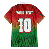 Custom Bangladesh Cricket-The Tigers Family Matching Off The Shoulder Long Sleeve Dress and Hawaiian Shirt