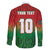 Custom Bangladesh Cricket-The Tigers Family Matching Off The Shoulder Long Sleeve Dress and Hawaiian Shirt