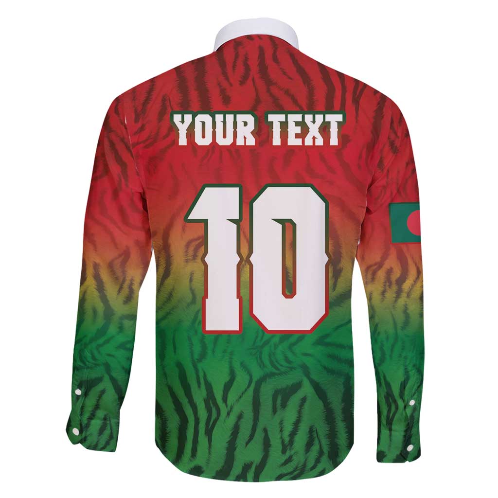 Custom Bangladesh Cricket-The Tigers Family Matching Off Shoulder Short Dress and Hawaiian Shirt