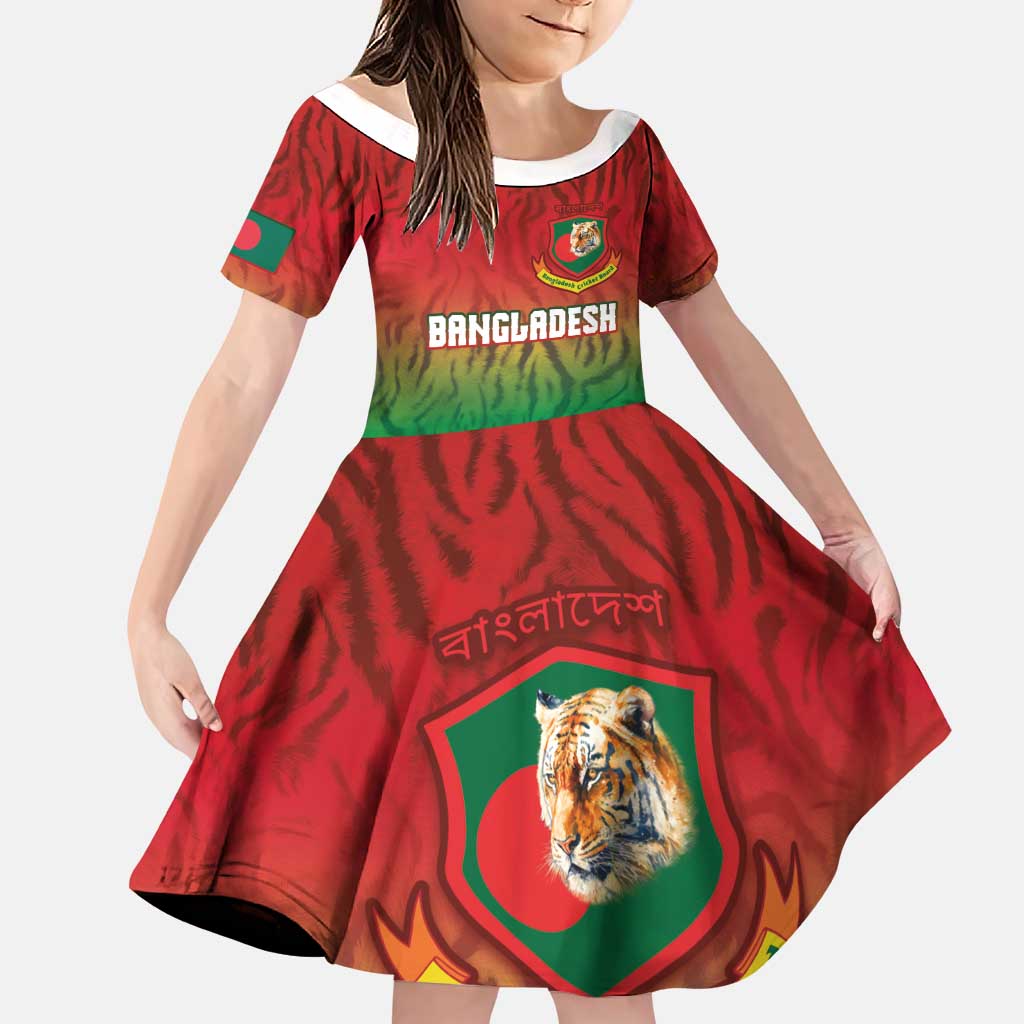 Custom Bangladesh Cricket-The Tigers Family Matching Puletasi and Hawaiian Shirt