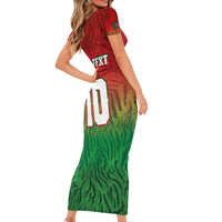 Custom Bangladesh Cricket-The Tigers Family Matching Short Sleeve Bodycon Dress and Hawaiian Shirt