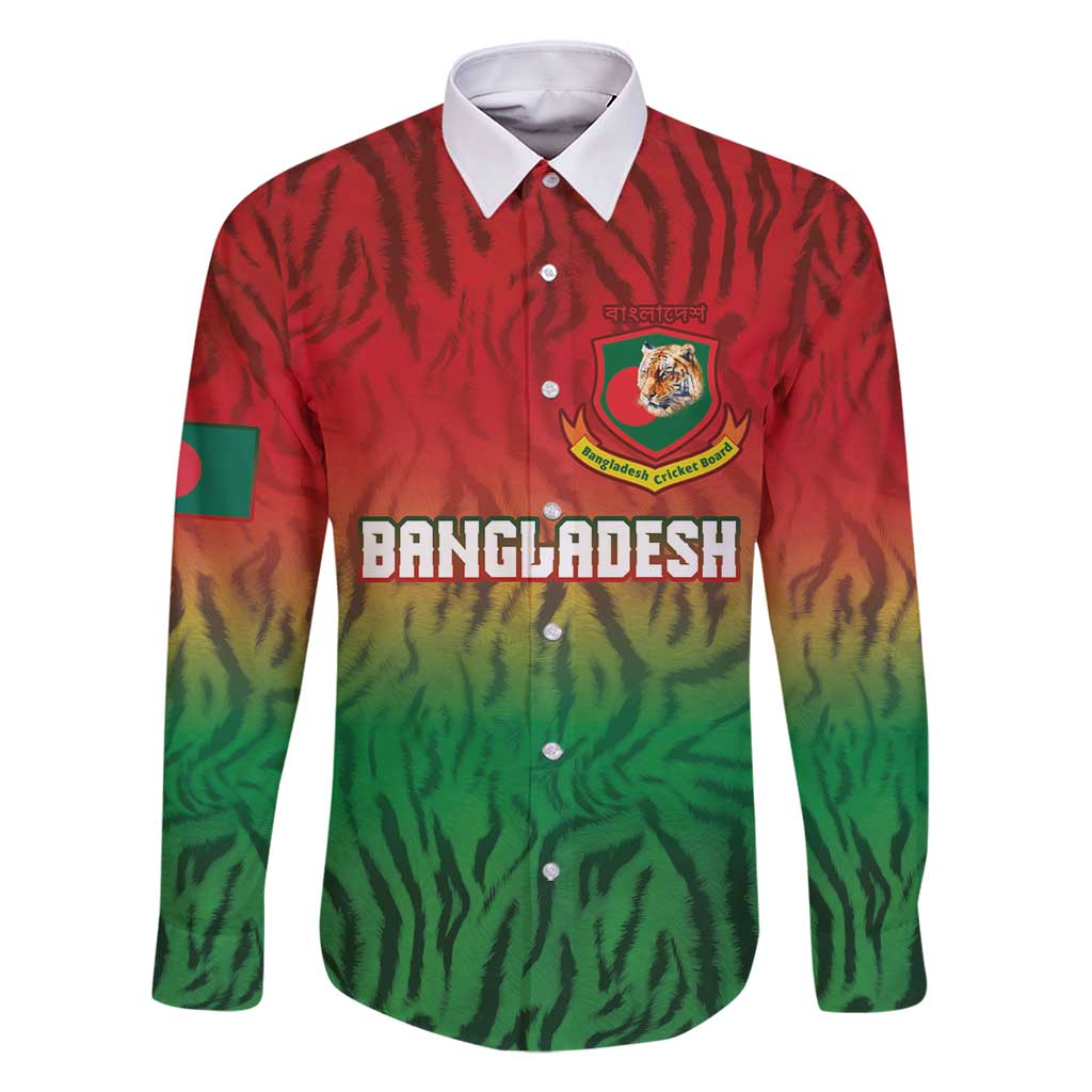 Custom Bangladesh Cricket-The Tigers Family Matching Summer Maxi Dress and Hawaiian Shirt