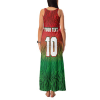 Custom Bangladesh Cricket-The Tigers Family Matching Tank Maxi Dress and Hawaiian Shirt