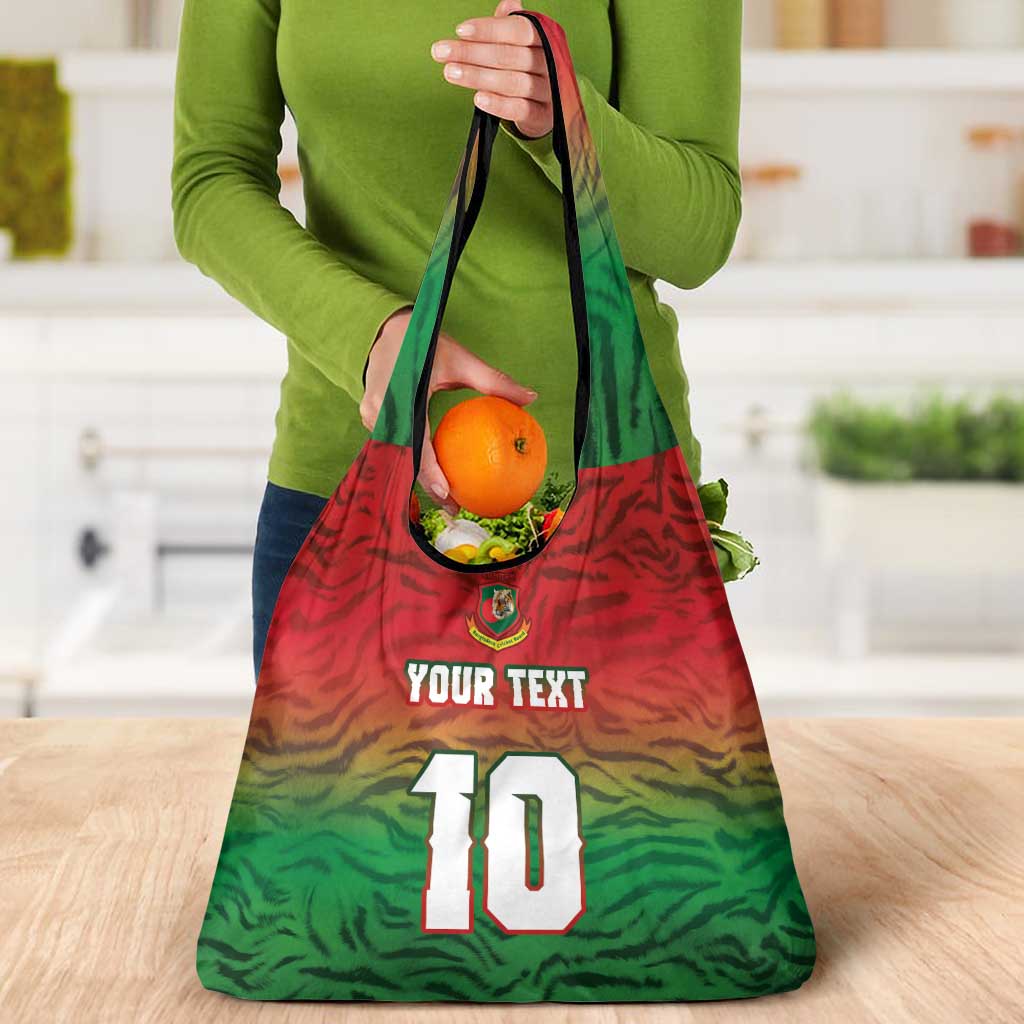 Custom Bangladesh Cricket-The Tigers Grocery Bag