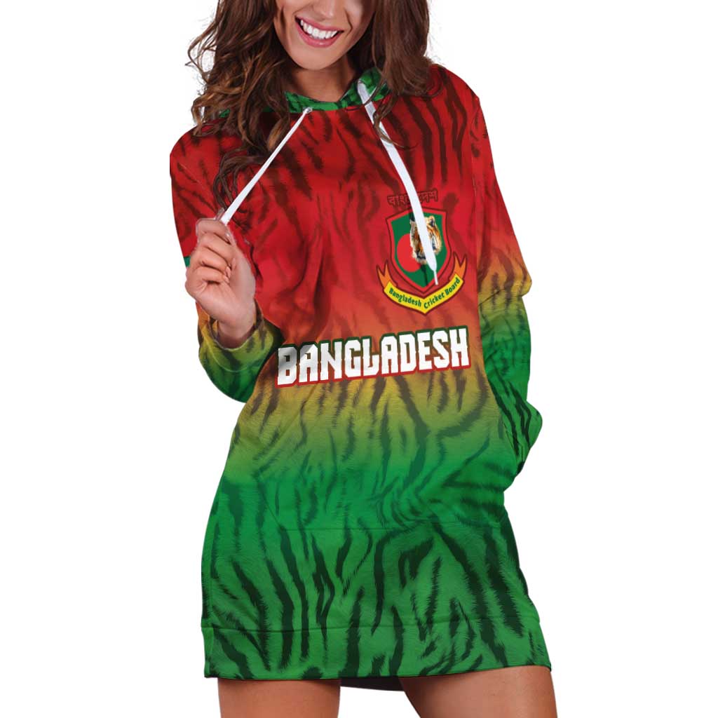 Custom Bangladesh Cricket-The Tigers Hoodie Dress