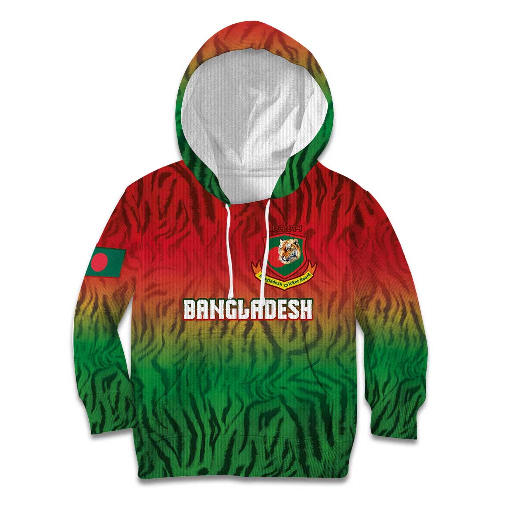 Custom Bangladesh Cricket-The Tigers Kid Hoodie