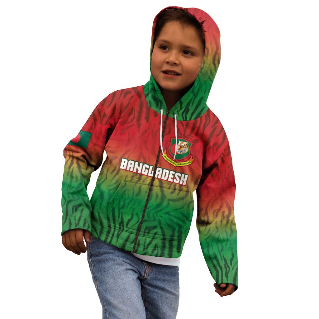 Custom Bangladesh Cricket-The Tigers Kid Hoodie