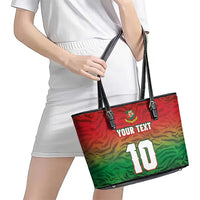 Custom Bangladesh Cricket-The Tigers Leather Tote Bag