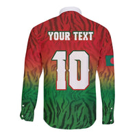 Custom Bangladesh Cricket-The Tigers Long Sleeve Button Shirt
