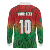 Custom Bangladesh Cricket-The Tigers Long Sleeve Polo Shirt