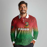 Custom Bangladesh Cricket-The Tigers Long Sleeve Polo Shirt