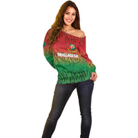 Custom Bangladesh Cricket-The Tigers Off Shoulder Sweater