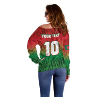 Custom Bangladesh Cricket-The Tigers Off Shoulder Sweater