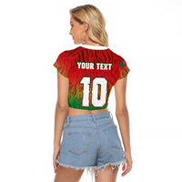 Custom Bangladesh Cricket-The Tigers Raglan Cropped T Shirt