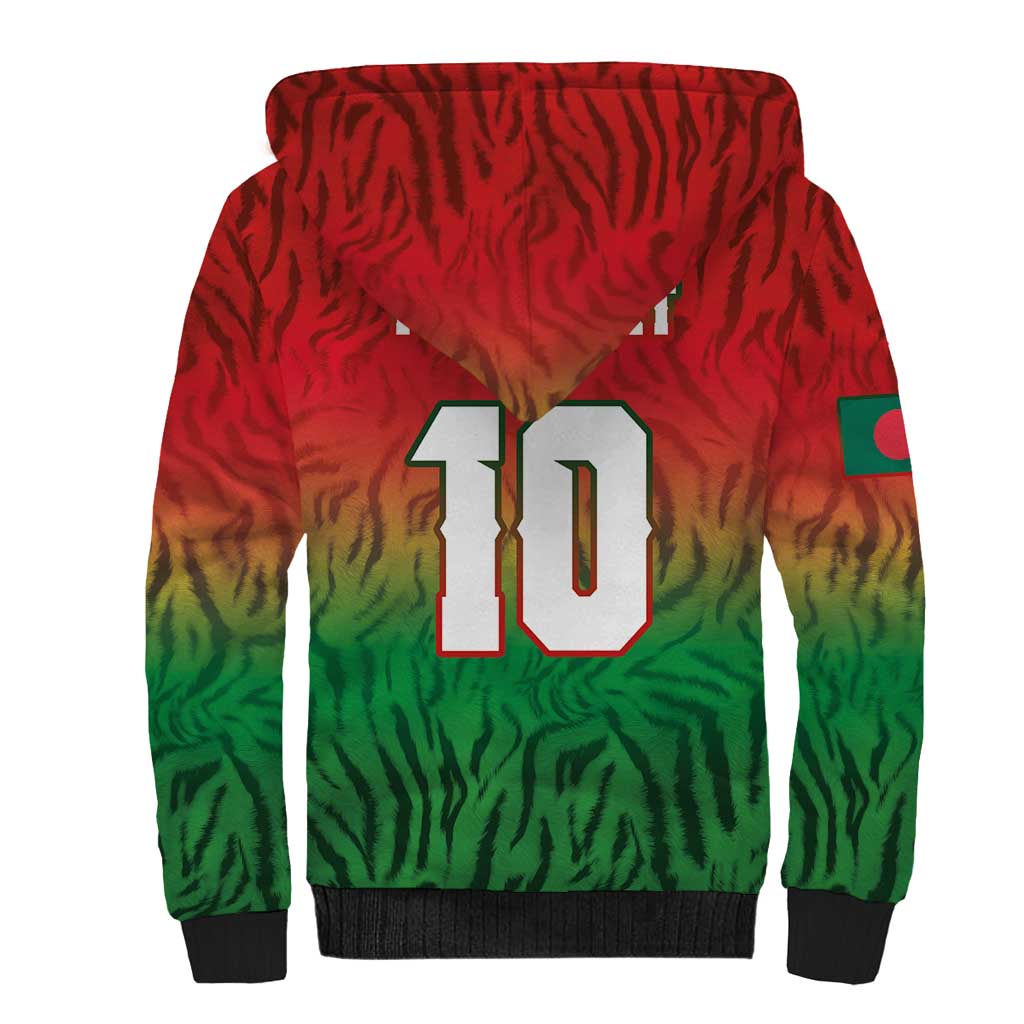 Custom Bangladesh Cricket-The Tigers Sherpa Hoodie