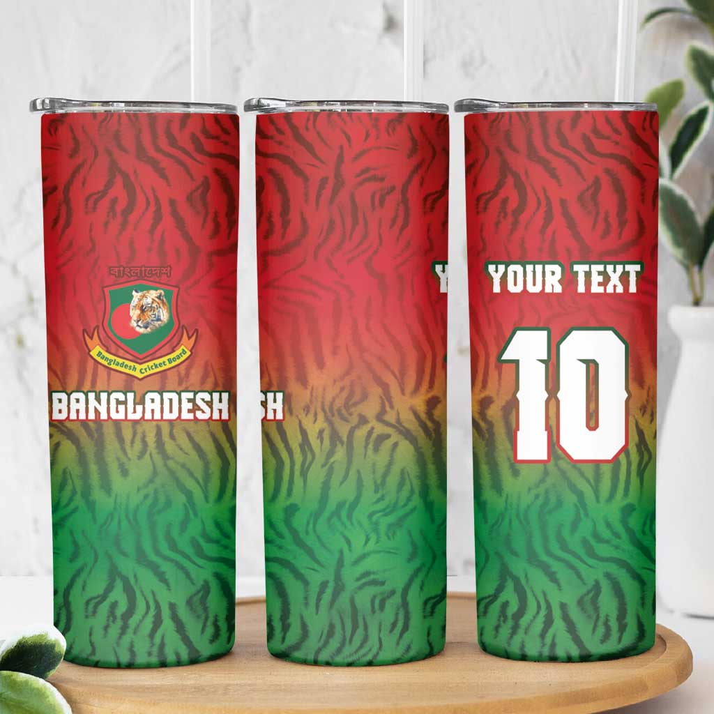 Custom Bangladesh Cricket-The Tigers Skinny Tumbler