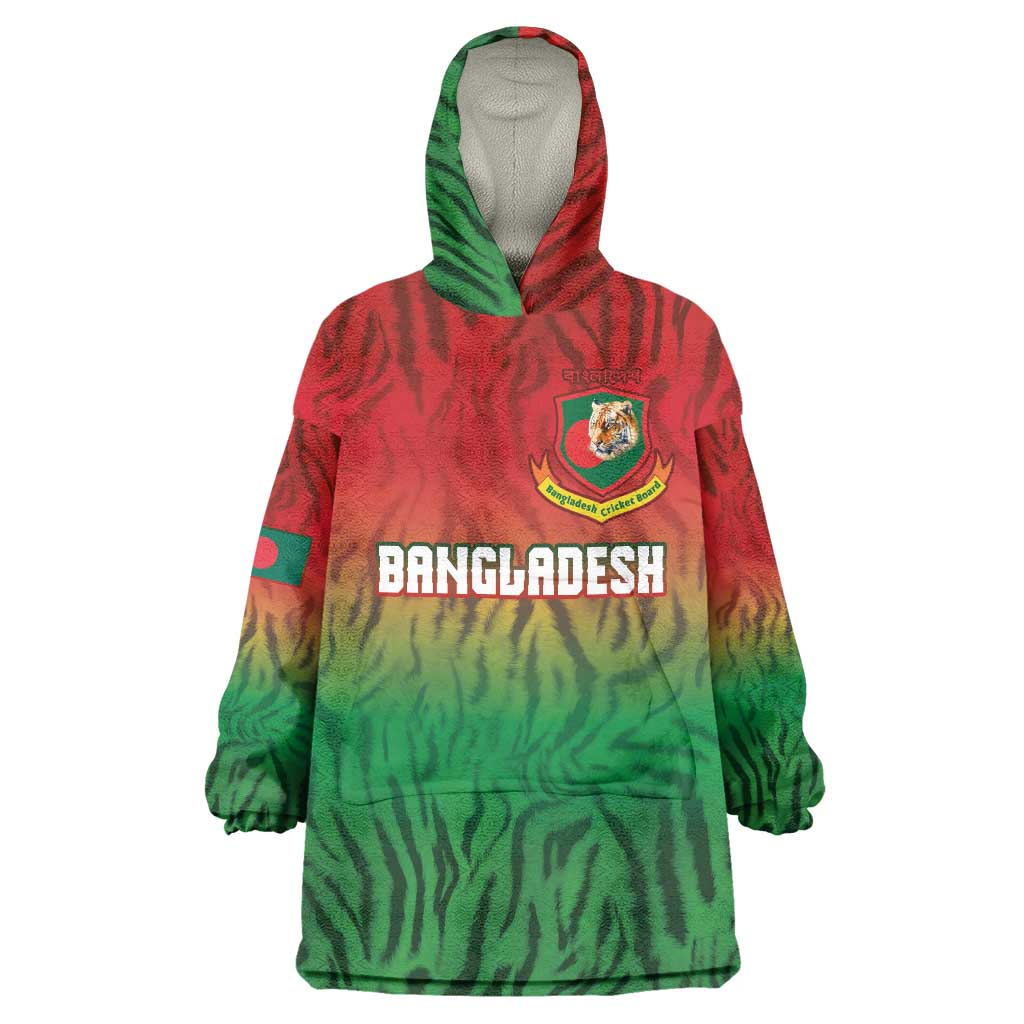 Custom Bangladesh Cricket-The Tigers Wearable Blanket Hoodie
