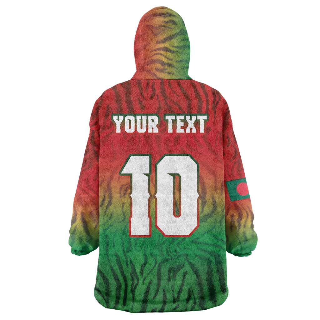 Custom Bangladesh Cricket-The Tigers Wearable Blanket Hoodie