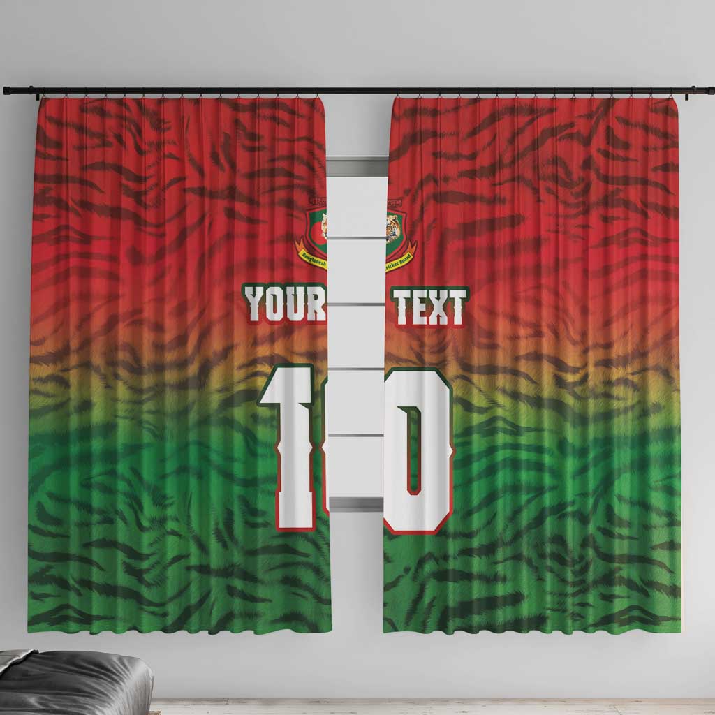 Custom Bangladesh Cricket-The Tigers Window Curtain